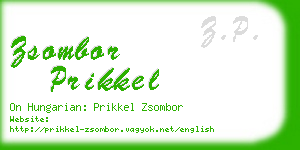 zsombor prikkel business card